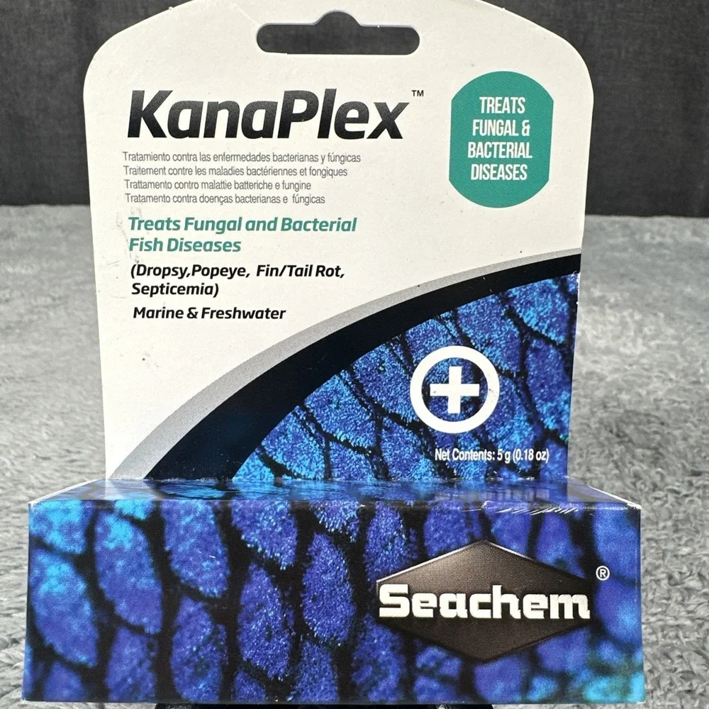 Seachem KanaPlex Treats Fungal and Bacterial Fish Diseases - 5 grams (0.18oz)